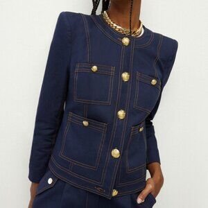 🔴SOLD🔴 NWT Veronica Beard Ferazia Cotton Jacket Size 6 SOLD OUT